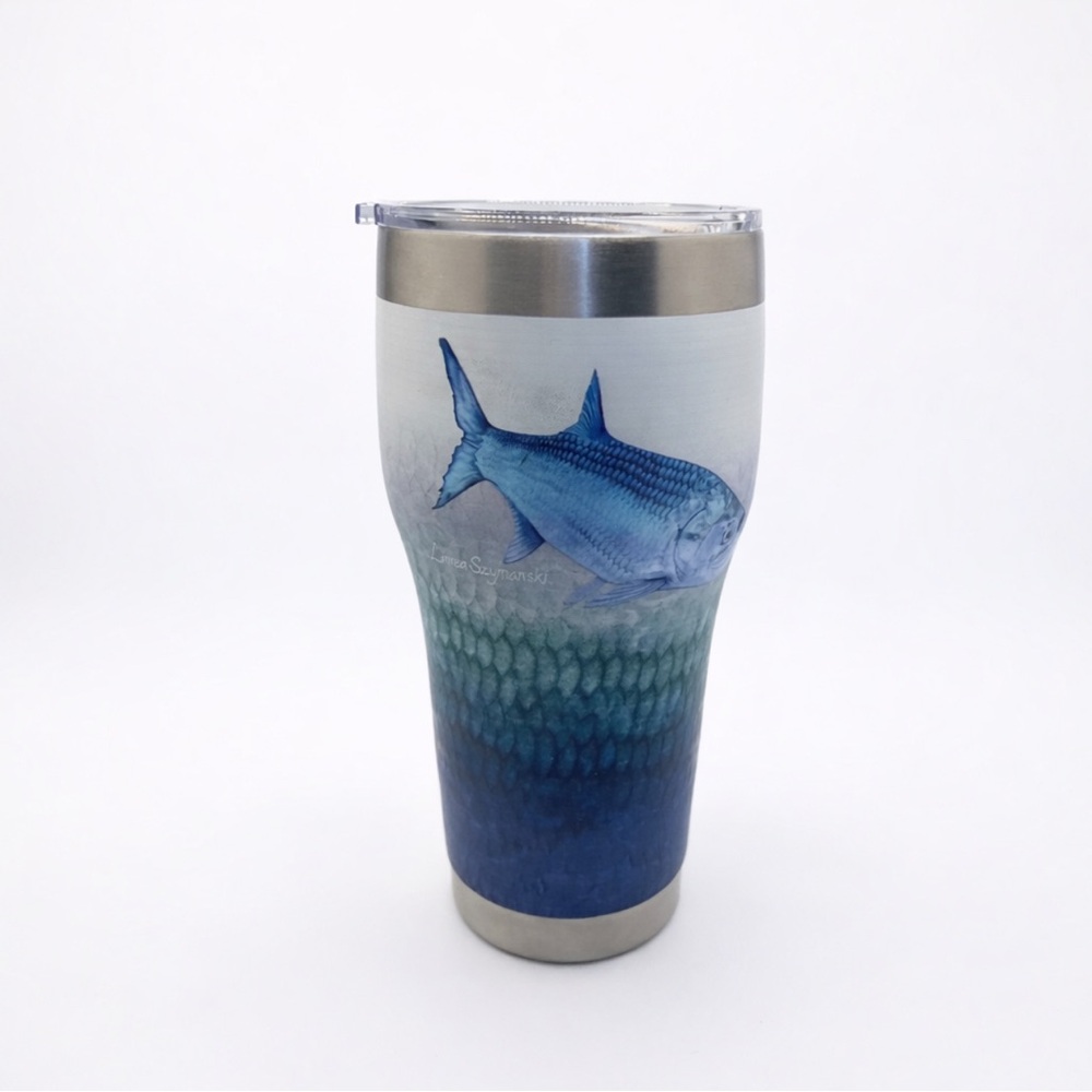 Fish Design Tumbler with Lid